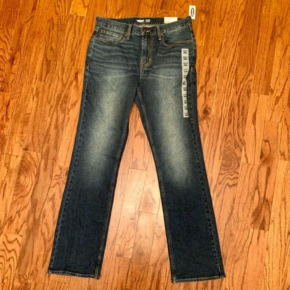 OLD NAVY Men’s Bootcut Built In Flex Built In Tough Bootcut Jeans Med Wash 32x34 - Picture 2 of 4